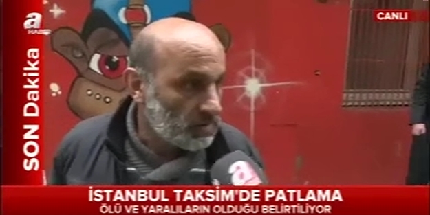 Taksim'deki patlamanın tanığı konuştu!