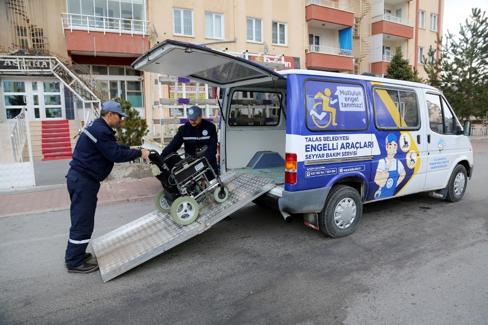 Talas’tan engelli vatandaşlara özel hizmet 