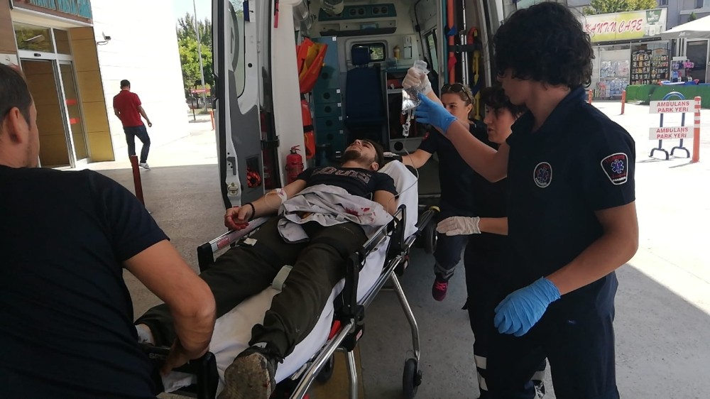 Talihsiz işçinin parmakları koptu 