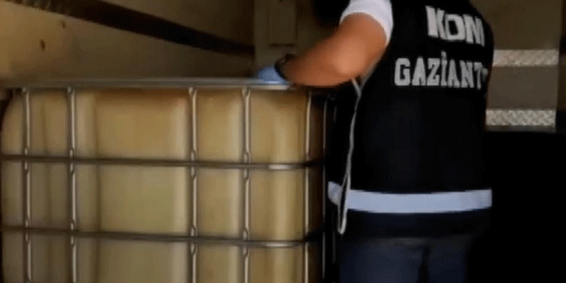 Tam 1800 litre! Gaziantep'te ele geçirildi