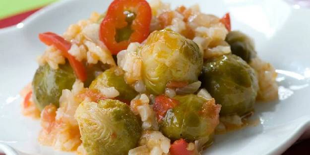 Tam kış yemeği brüksel lahana yemeği