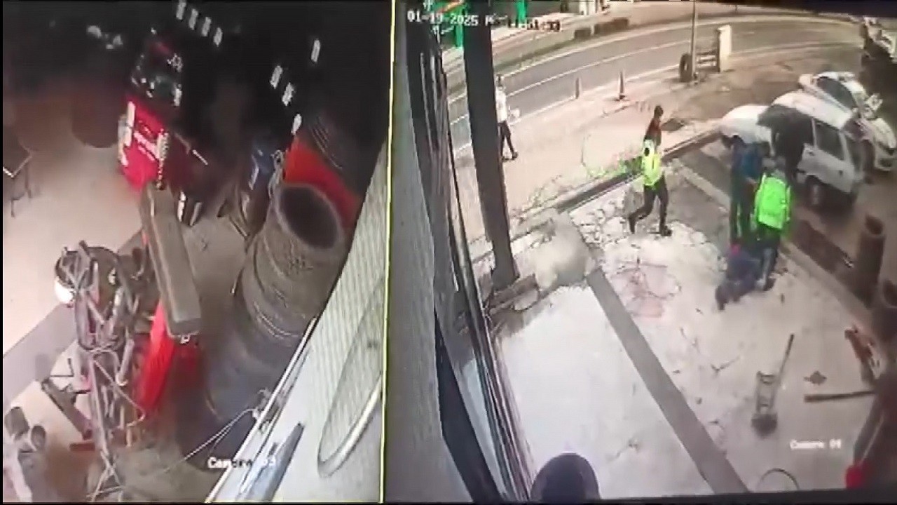 Tamirci ölümden böyle döndü!