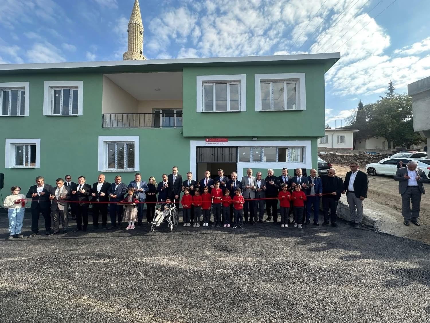 Tancan taziye evi ve cami lojman açılışına katıldı