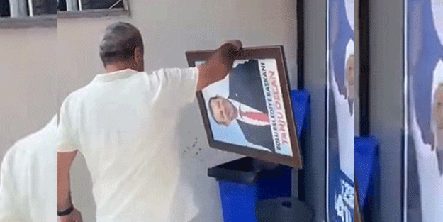 Tanju Özcan'ı çöpe attılar