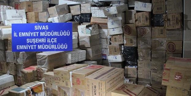 Tankerde kaçak sigara ele geçirildi