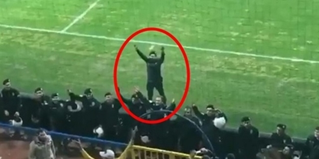 Taraftara üçlü çektiren polisle ilgili flaş gelişme