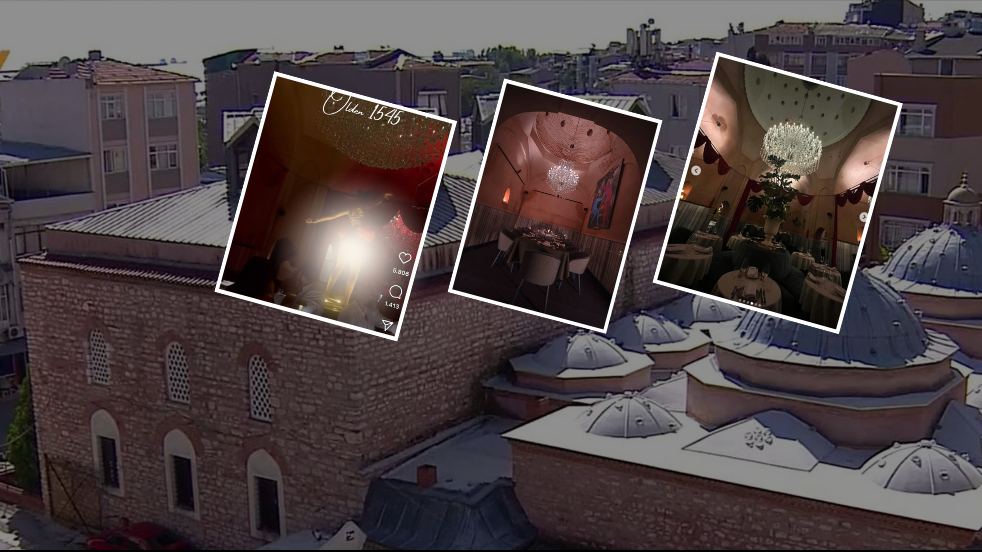 Tarihi Ağa Hamamı’nda içki ve çıplak dans rezaleti!