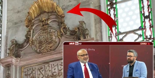 Tarihi caminin mihrabında skandal suret! Şevki Yılmaz 'Şoke oldum' dedi ve açıkladı