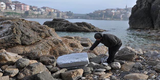 Tarihi eserler sahile vurdu