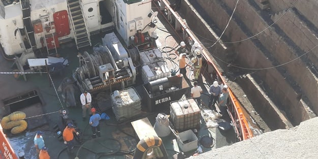 Tarihi Haliç Tersanesinde yangın!