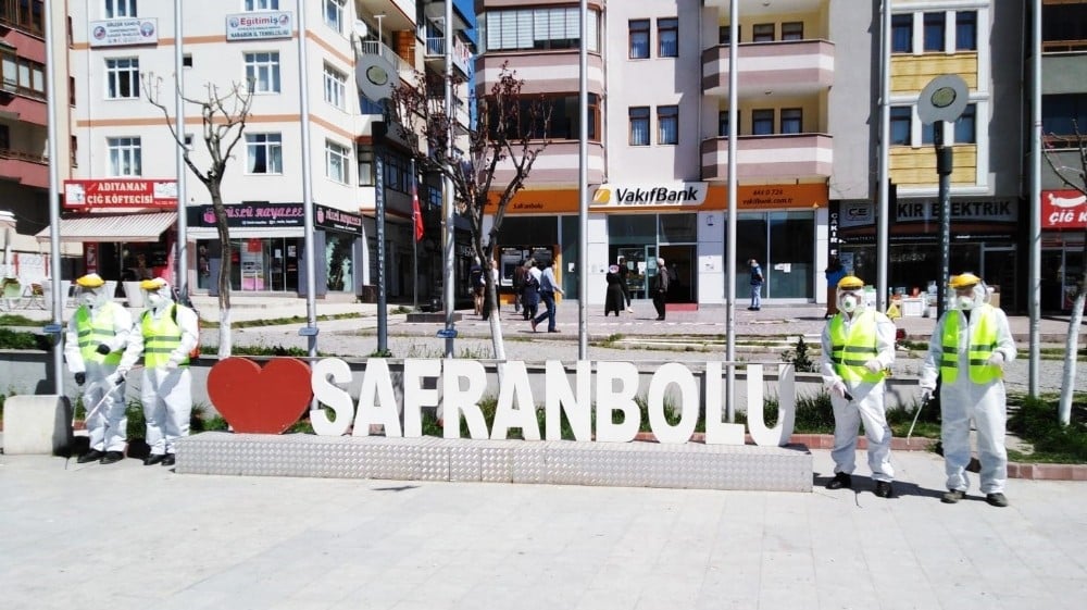 Tarihi kentte 130 bin metrekare alan dezenfekte edildi 