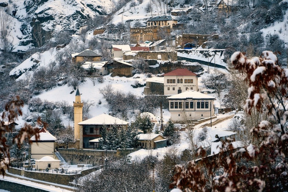 Tarihi kentte kış güzelliği 