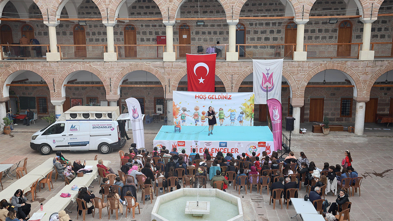 Tarihi Kurşunlu Han’da anlamlı etkinlik! Çocuklar hem eğlendi hem öğrendi