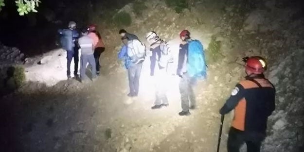 Tarihi Likya Yolu'nda kaybolan çift bulundu
