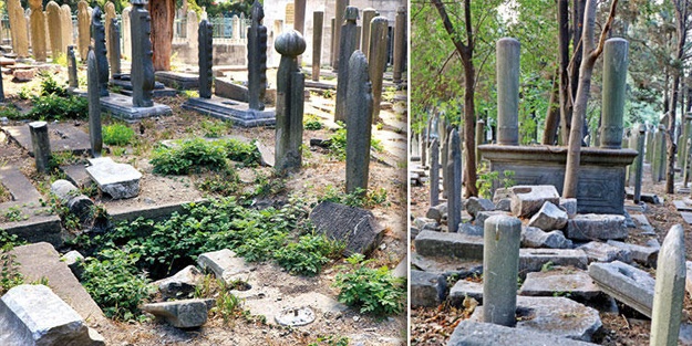 Tarihi mezarların altını oydular