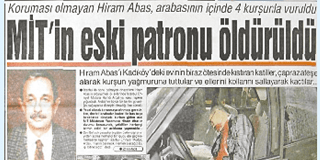 Tarihte Bugün: MİT Müsteşar Yardımcısı Hiram Abas’ın suikastla öldürülmesi