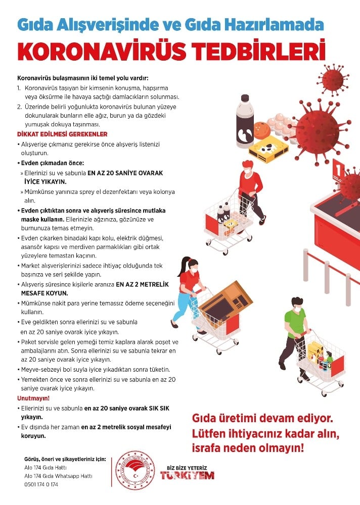Tarım ve Orman Bakanlığından Covid-19’e karşı bilgilendirme broşürü 