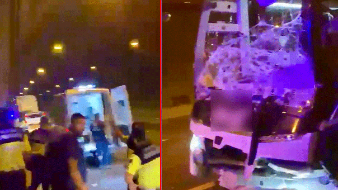 Yolcu otobüsü, TIR’a çarptı