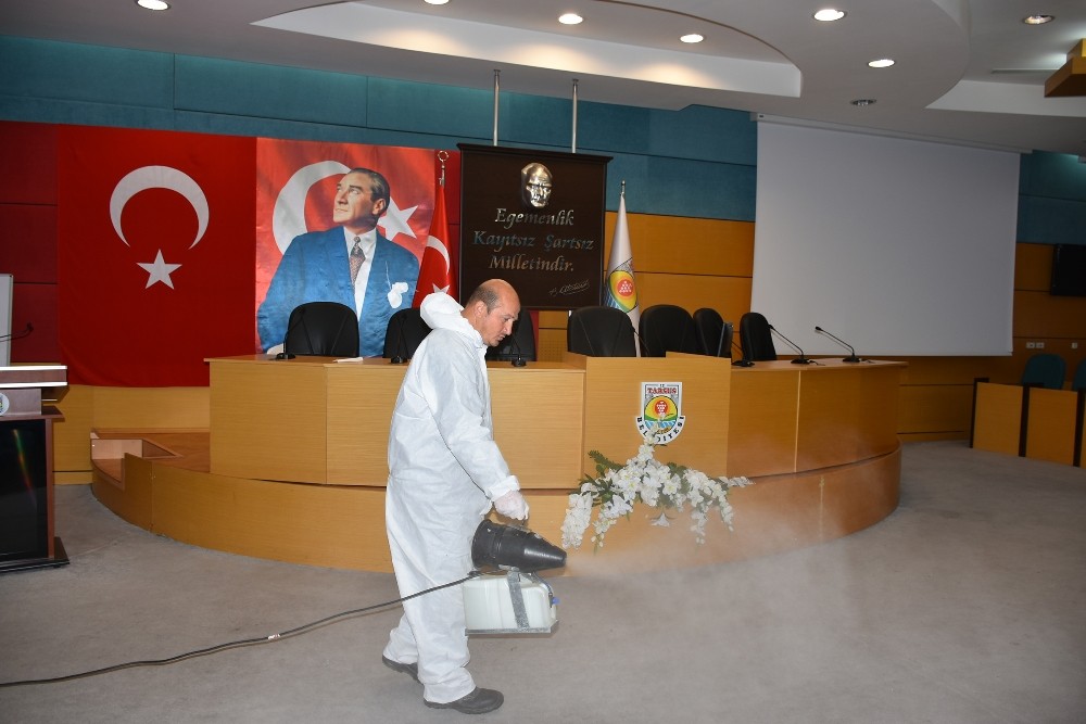 Tarsus’ta korona virüs tedbirleri 