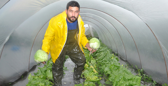 Tarsus'ta seralar sular altında kaldı