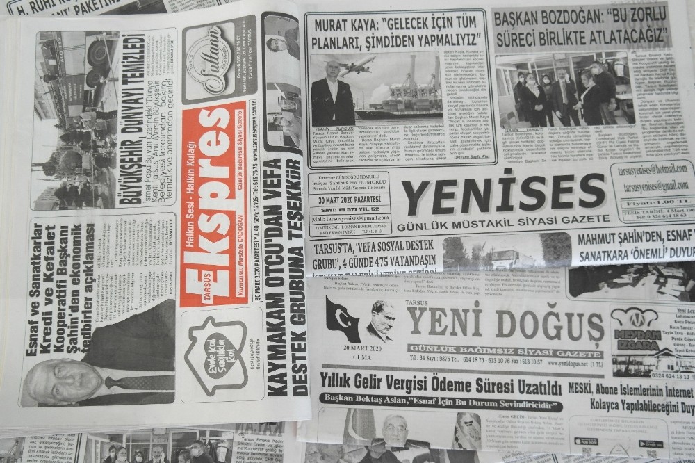 Tarsus’ta yerel gazetelerden küçülme kararı 