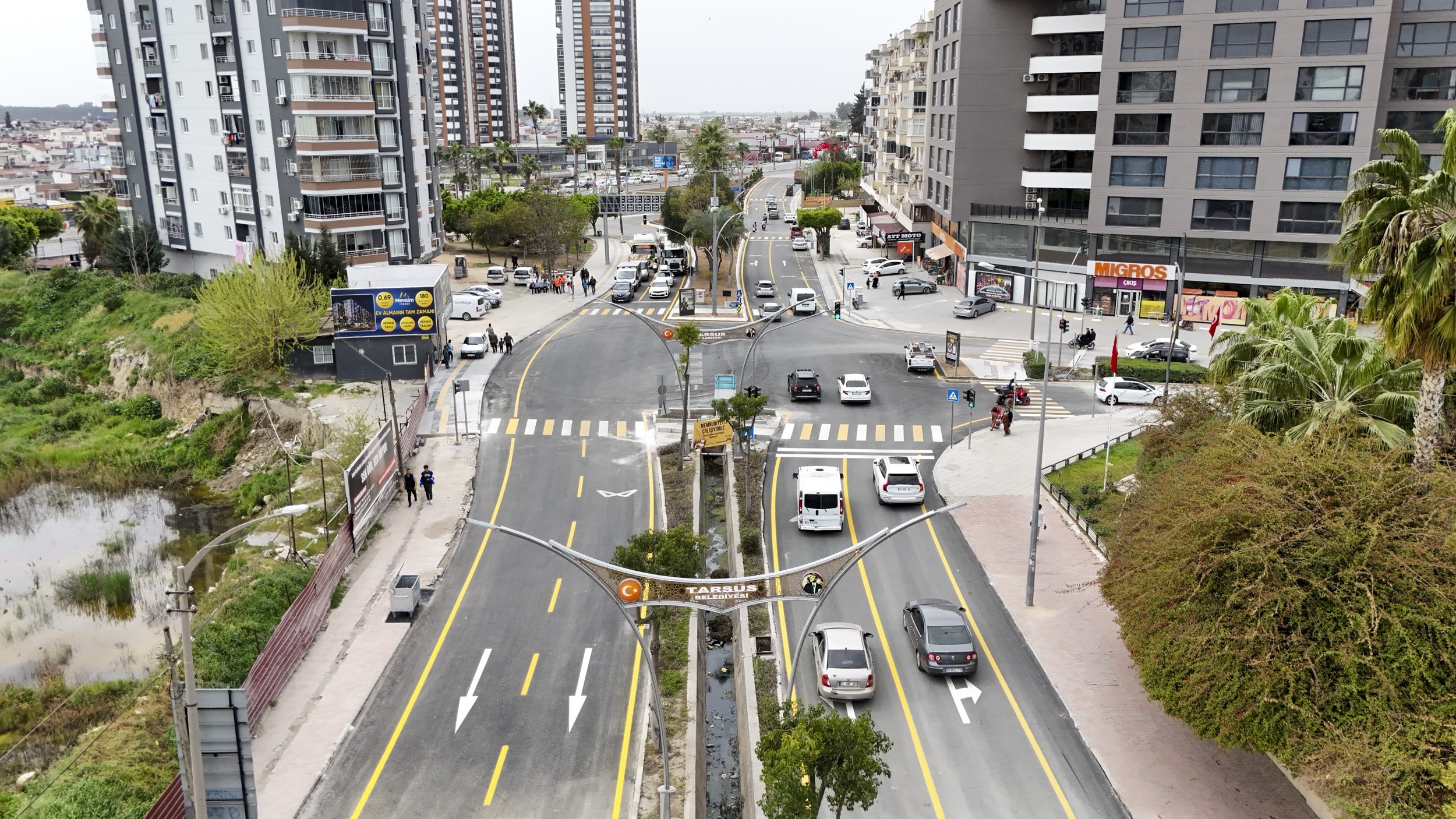 Tarsus'un batı girişi yenilendi