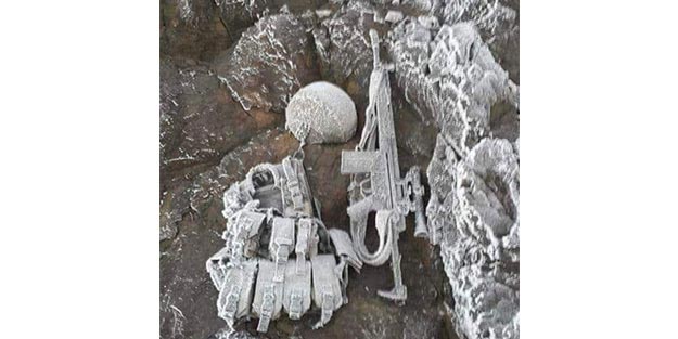 Tartışmalar gündemdeyken, Mehmetçik'in kararlığını gösteren fotoğraf