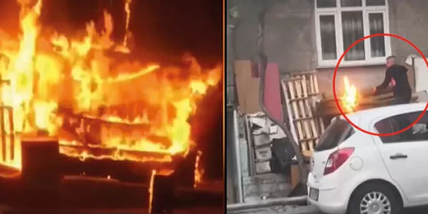 Tartıştığı kişinin evini ateşe verdi