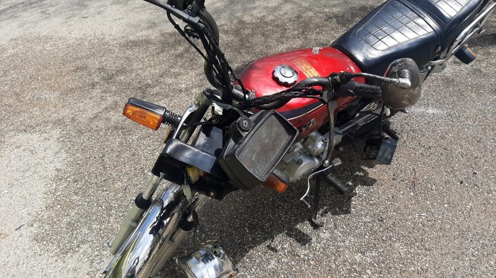 Tartıştığı kişinin motosikletini yaktı 