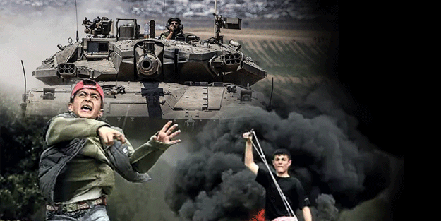Taş ile tankın savaşı! Taş atan Filistinlilere karşı gerçek mermi kullandı