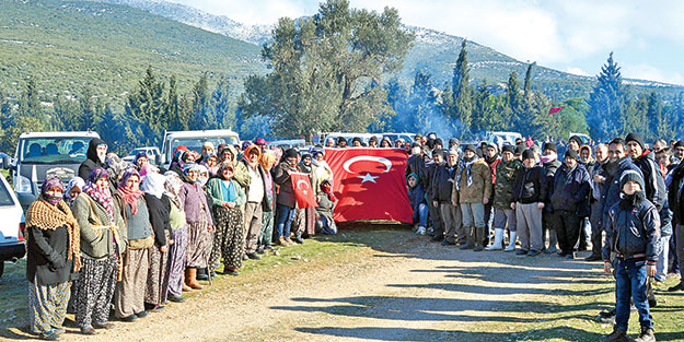 Taş ocağını istemeyiz eylemi