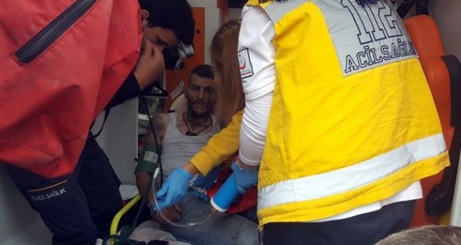 Taş öğütme tesisinde iş kazası: 1 kişi yaralı