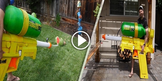 Taş üstünde taş bırakmayan efsane su tabancası!