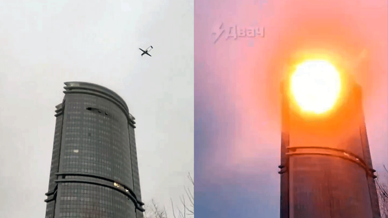 Tataristan'da gökdelene kamikaze SİHA saldırısı!