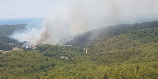 Tatil cennetinde yangın!