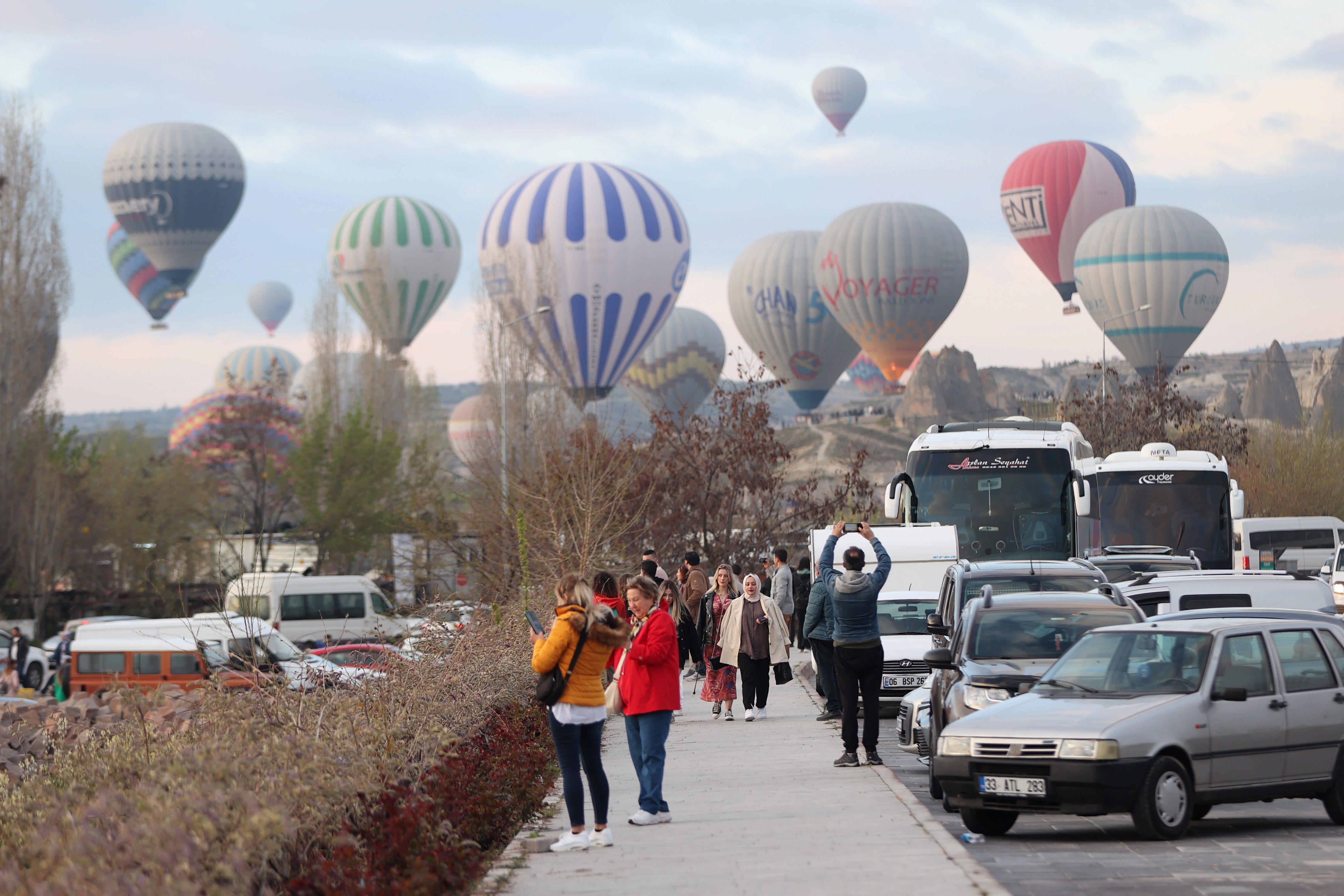 Tatilciler bayramda Kapadokya’ya akın etti