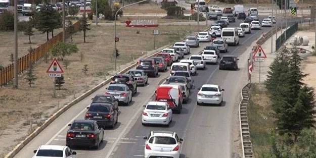 Tatilciler dönüş yolunda