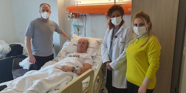 Tatile geldiği Antalya’da beyin felci geçirdi