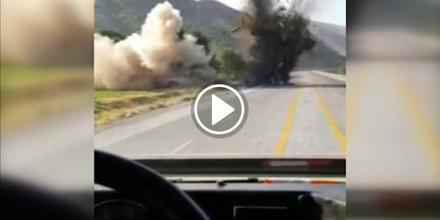 Tatvan’da karayoluna döşenen patlayıcı imha edildi!