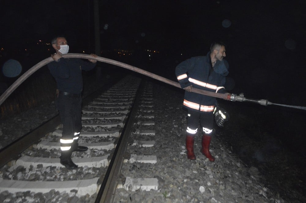 Tavşanlı’da aynı anda iki yerde çıkan yangın kısa sürede söndürüldü 