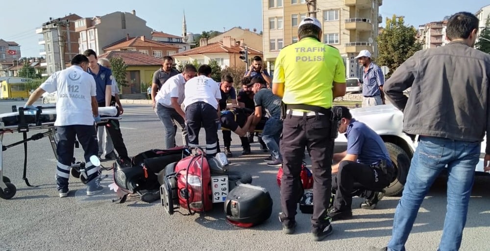 Tavşanlı’da trafik kazası: 1 yaralı 