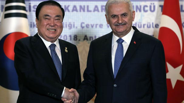 TBMM Başkanı Binali Yıldırım, Güney Koreli mevkidaşıyla görüştü