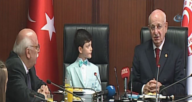 TBMM Başkanı Kahraman çocukları kabul etti