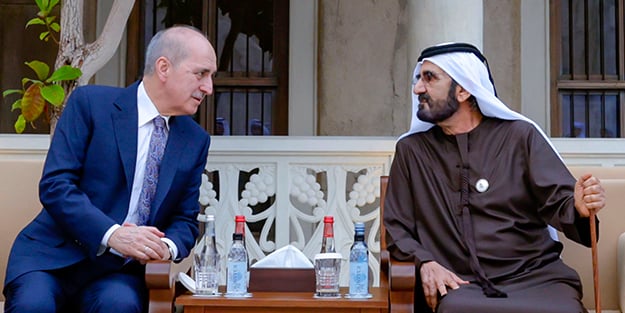 TBMM Başkanı Kurtulmuş Al Mektum ile görüştü