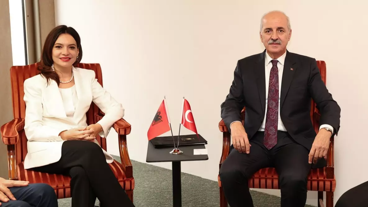 TBMM Başkanı Kurtulmuş, Arnavut mevkidaşı Spiropali ile görüştü