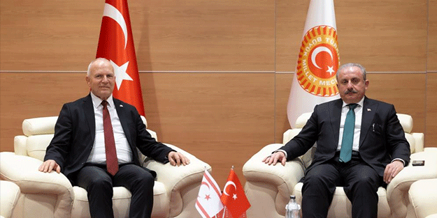 TBMM Başkanı Şentop, KKTC Cumhuriyet Meclisi Başkanı Töre ile bir araya geldi