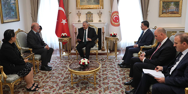 TBMM Başkanı Yıldırım Kanadalı diplomatı kabul etti