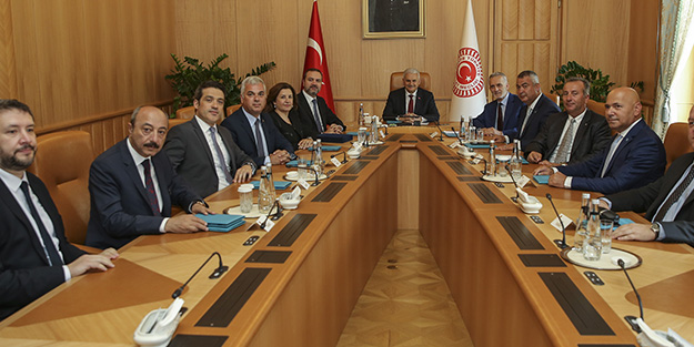 TBMM Başkanı Yıldırım, oda başkanlarını kabul etti