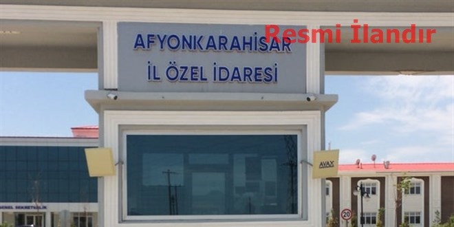 T.C AFYONKARAHİSAR İL ÖZEL İDARESİ İL ENCÜMENİ BAŞKANLIĞINDAN
