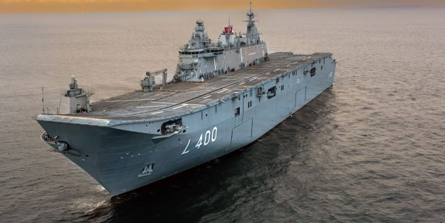 TCG Anadolu Girne açıklarında gövde gösterisi yapacak